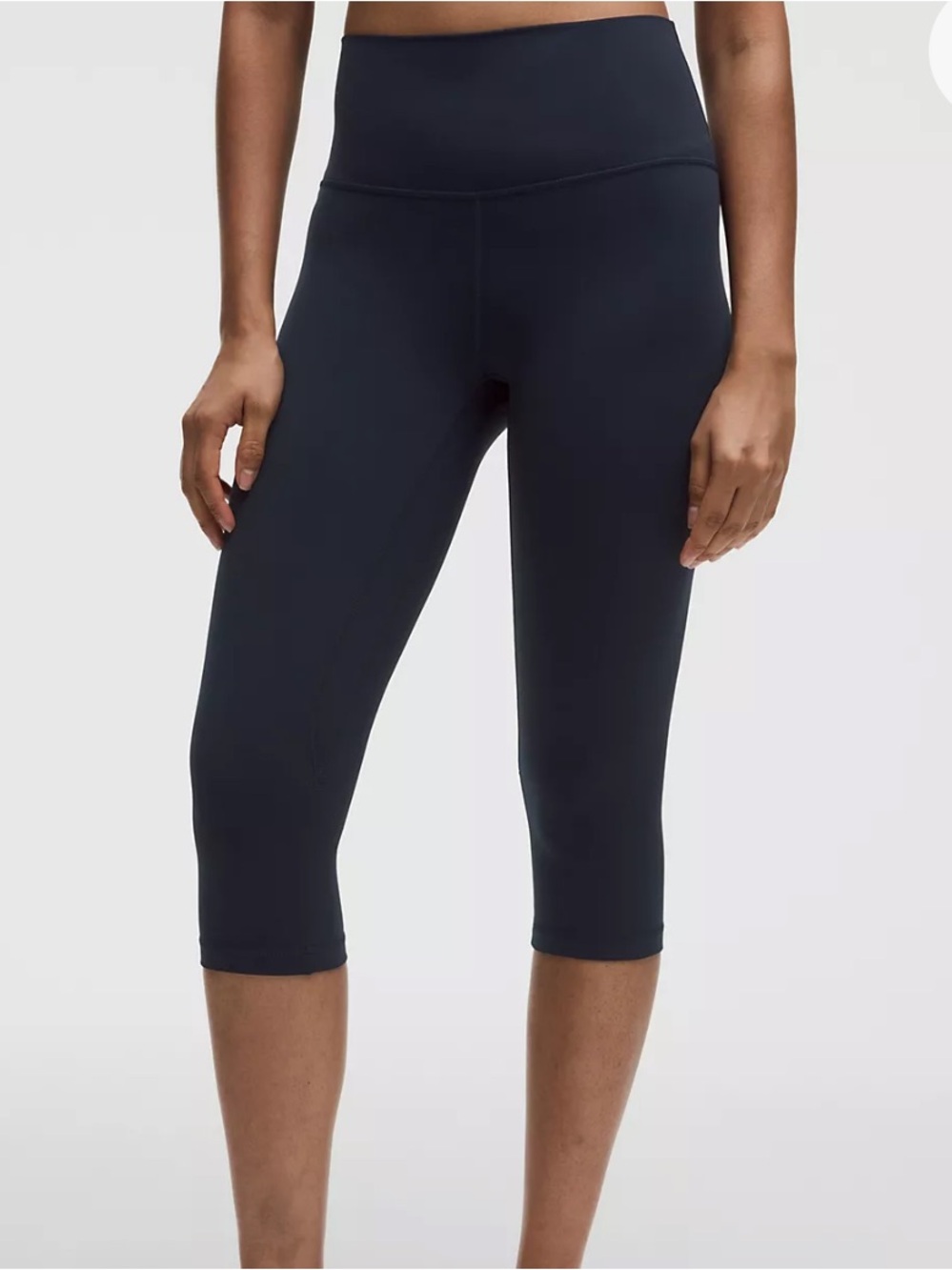 lululemon athletica Navy blue cropped High-Rise Align Leggings 17”
